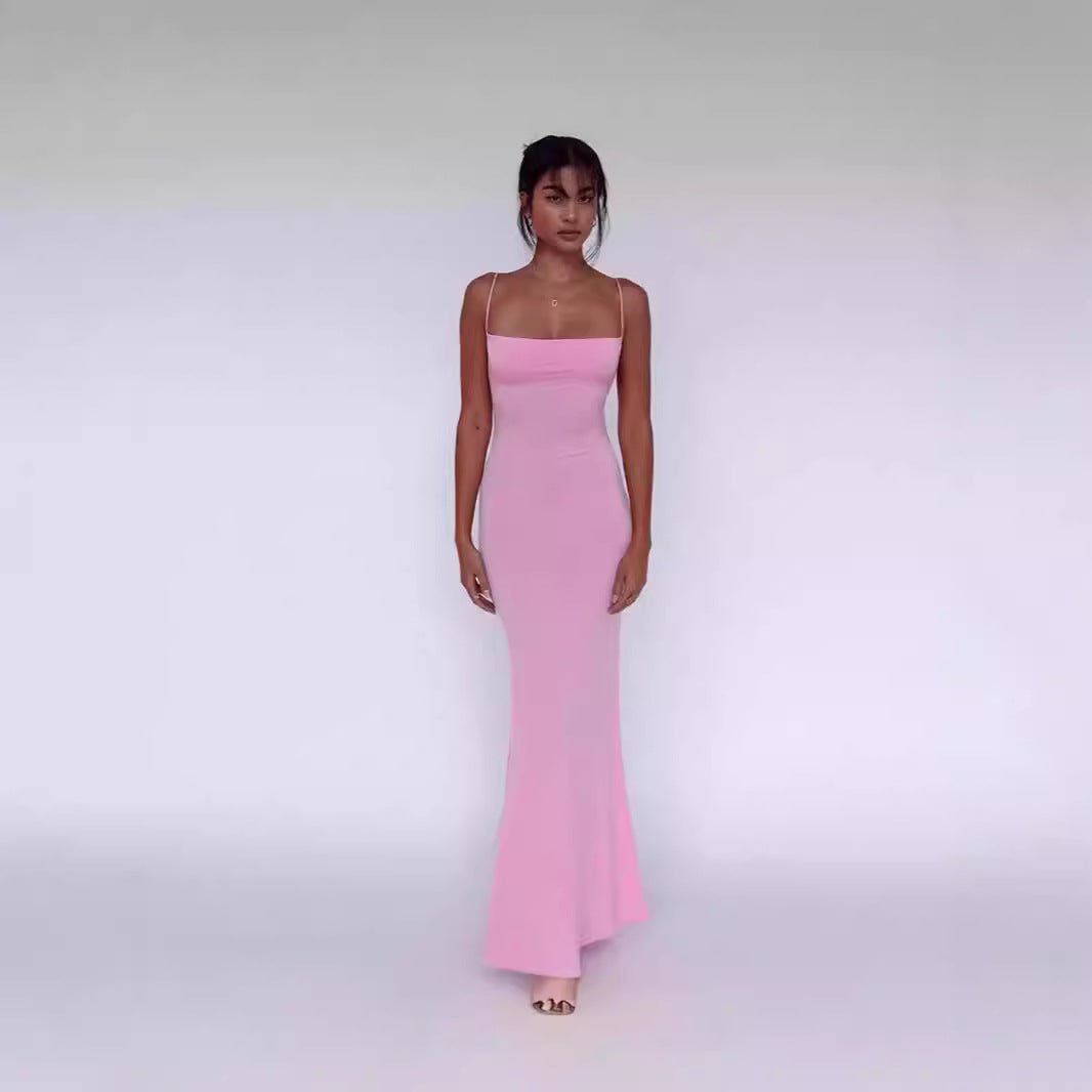Rose | Elegant Fitted Slimming Maxi Dress - Honeyvine