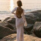 Marisa | Bell Sleeve Mermaid Maxi Dress