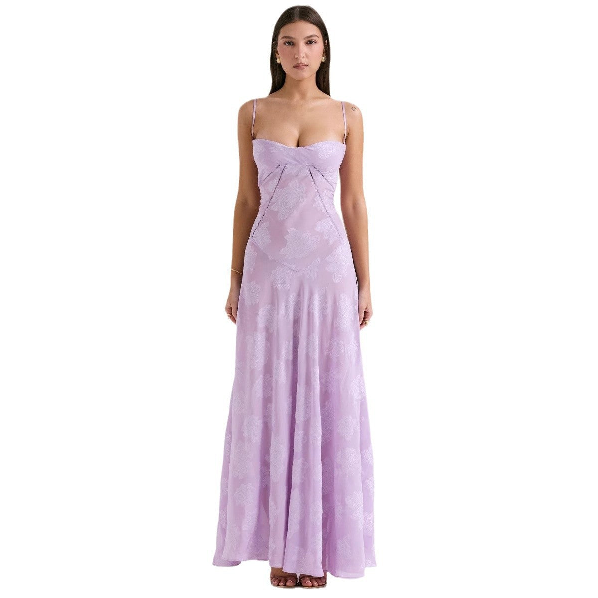 Liv | Floral Sweetheart Garden Wedding Maxi Dress