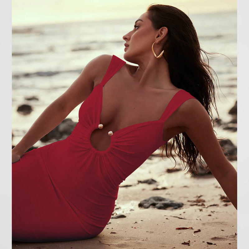 Kate | Sexy V-Neck Backless Sweetheart Slit Bodycon Dress