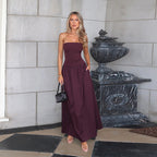 Lucia | Waist-Cinching One-Shoulder Maxi Dress