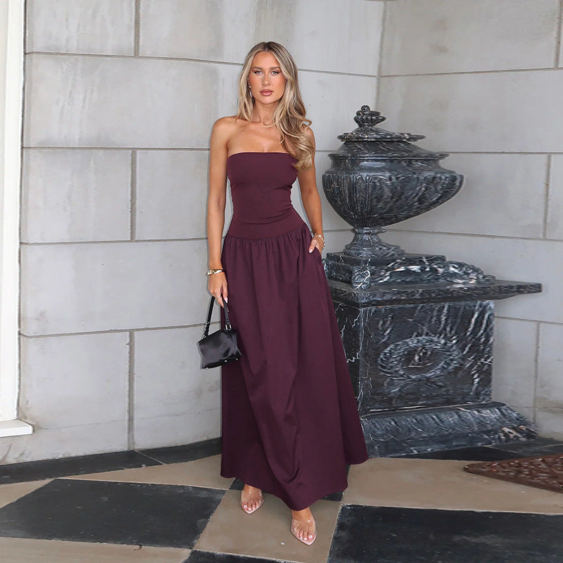 Lucia | Waist-Cinching One-Shoulder Maxi Dress