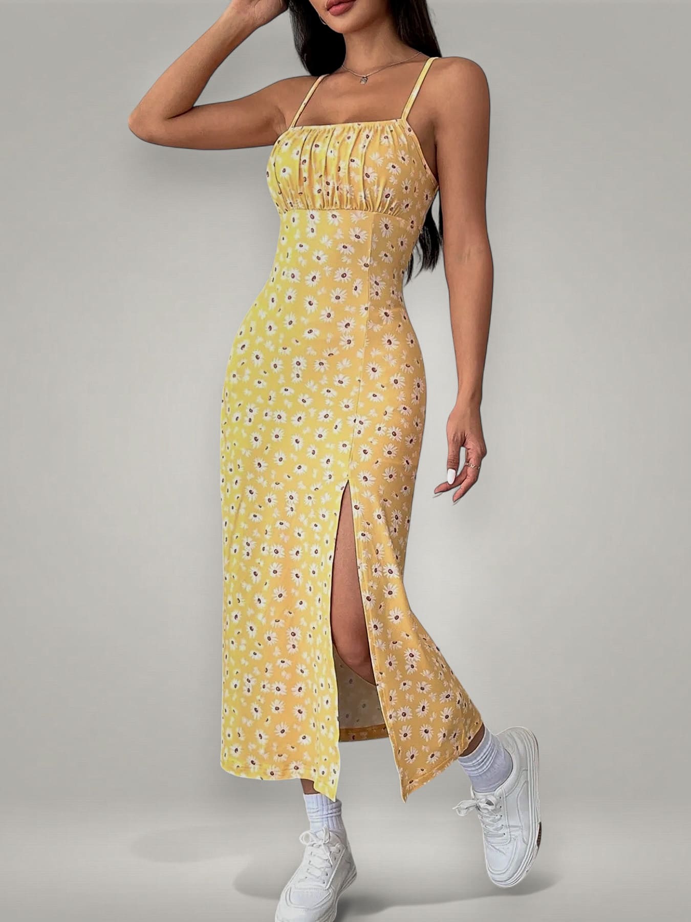 Tasha | Cute Casual Floral Midi Dress