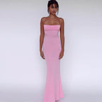 Rose | Elegant Fitted Slimming Maxi Dress - Honeyvine