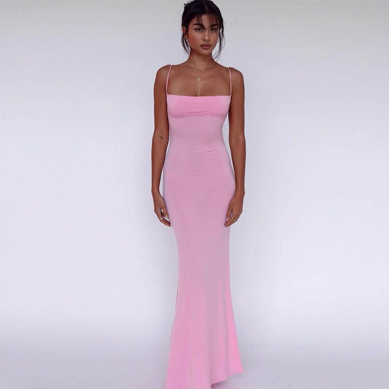 Rose | Elegant Fitted Slimming Maxi Dress - Honeyvine