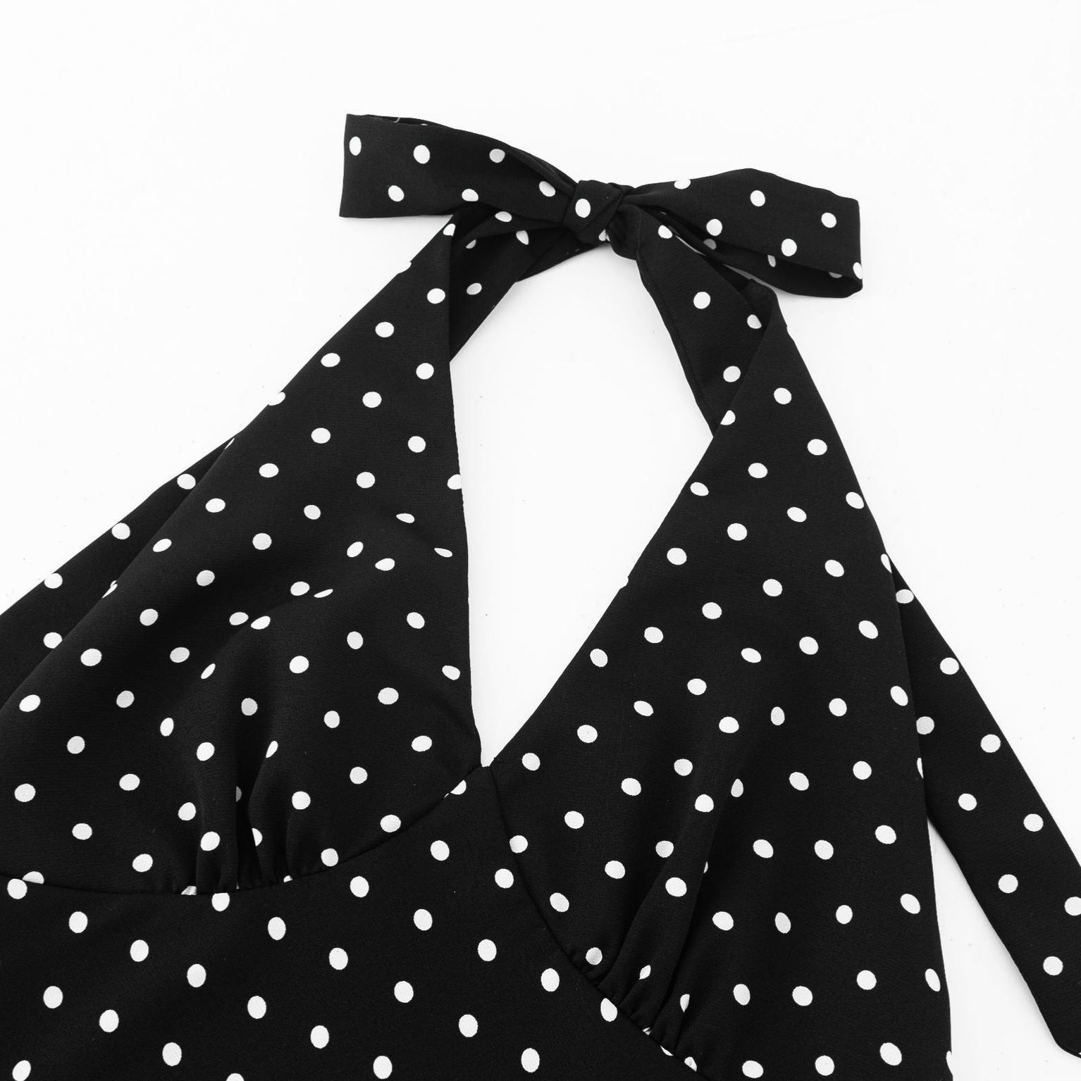 Pauline | Timeless Polka Dot Backless Midi Dress