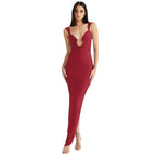 Kate | Sexy V-Neck Backless Sweetheart Slit Bodycon Dress