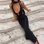 Florence | Halter Cutout Slim-Fit Cocktail Dress