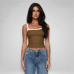 Martina | Lace Trim Tank Top
