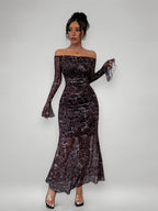 Monalisa | High-end Leopard Maxi Dress