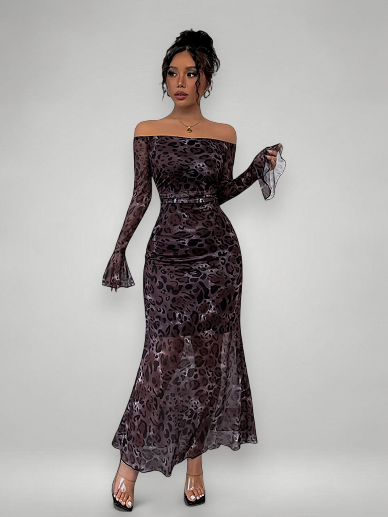 Monalisa | High-end Leopard Maxi Dress