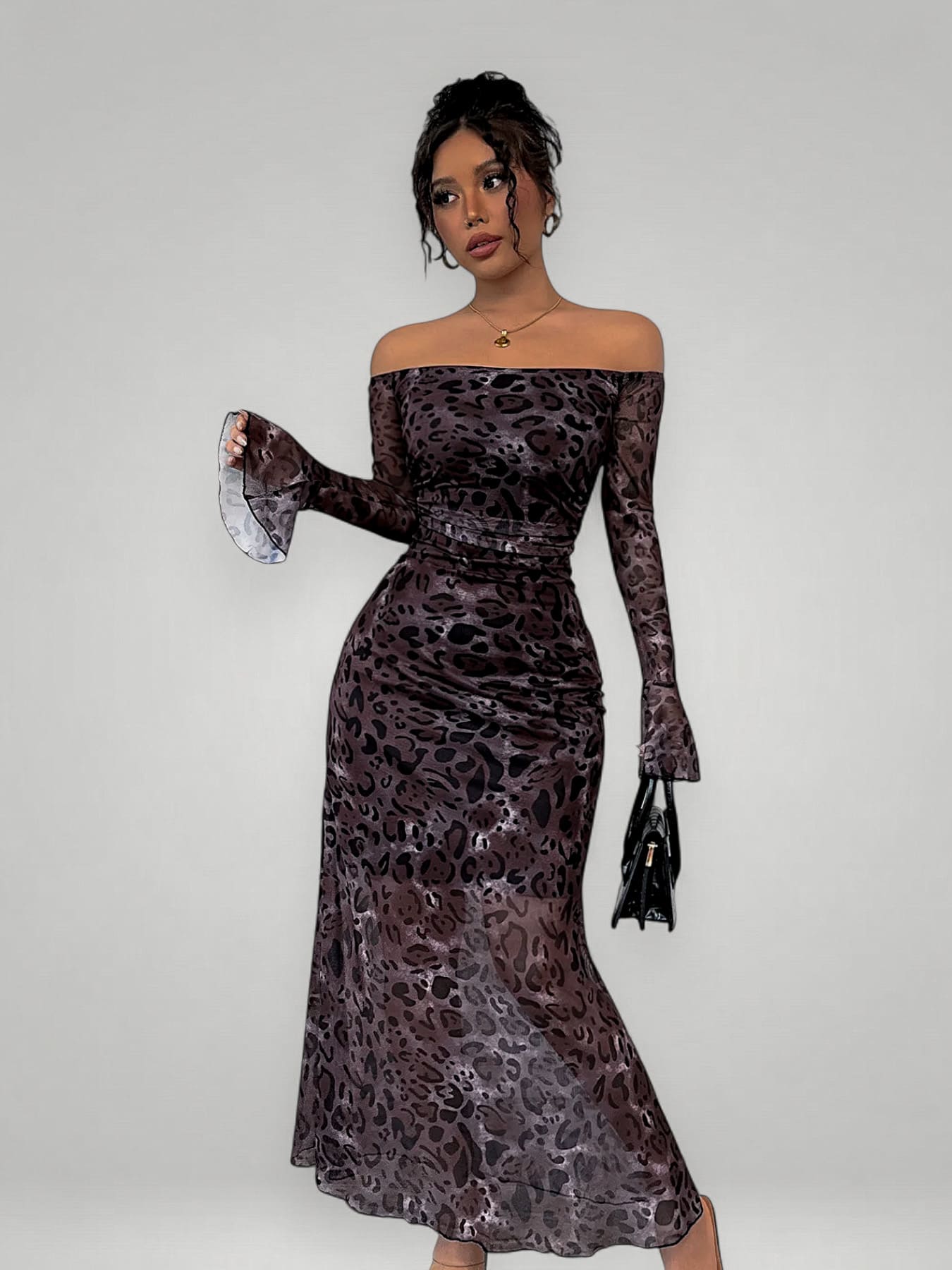 Monalisa | High-end Leopard Maxi Dress