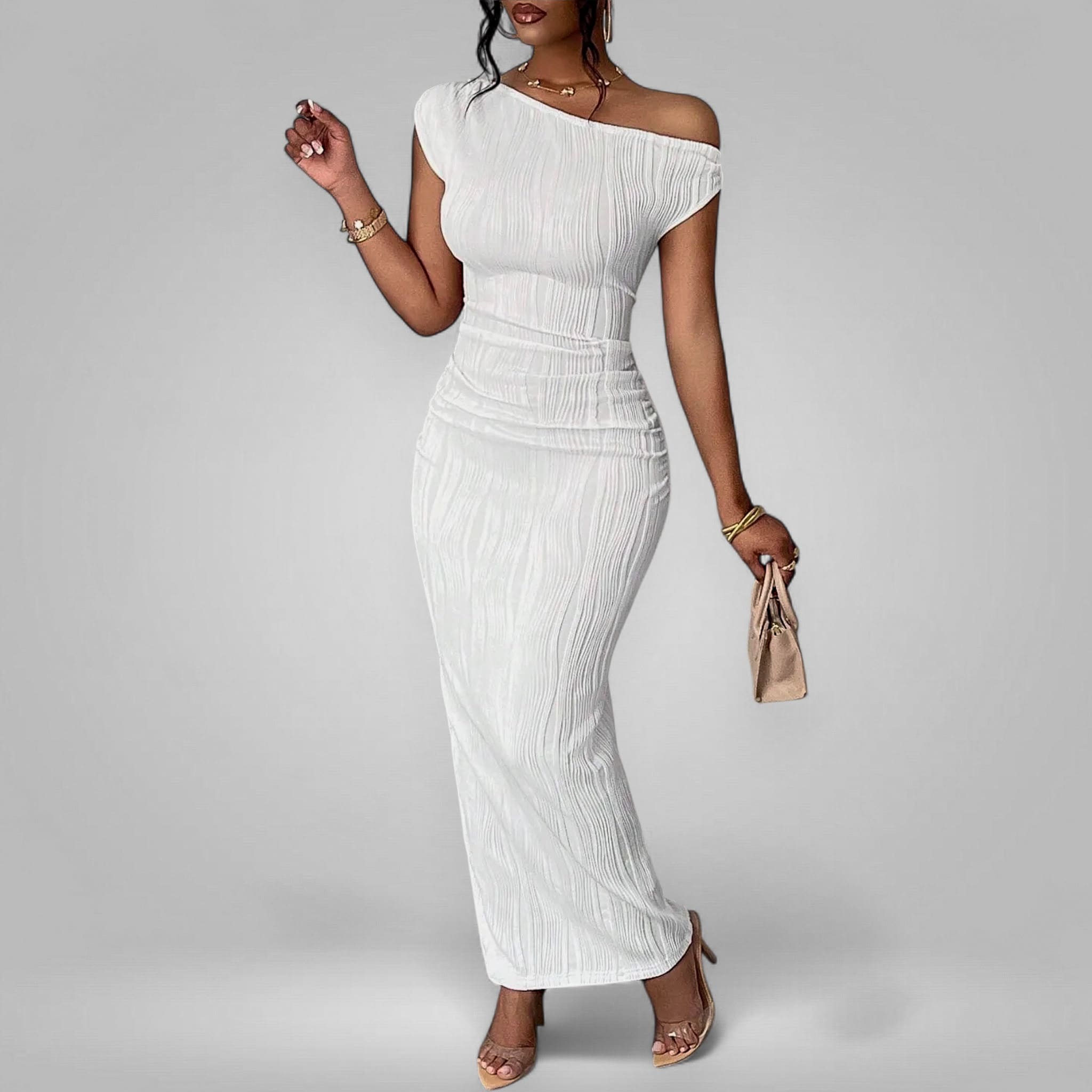 Lara | Off Shoulder Elegant Evening Dress