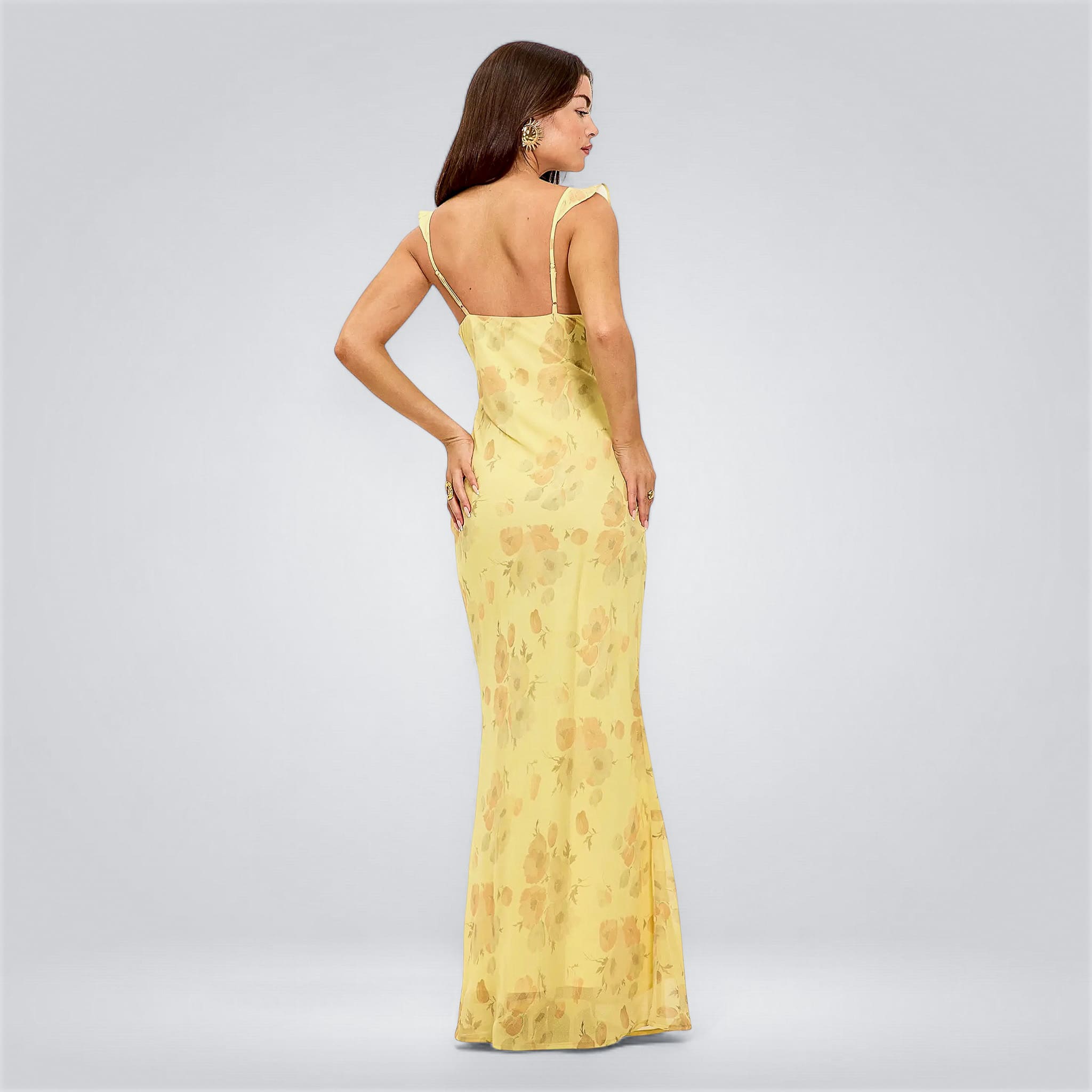 Thea | Ruffle Maxi Dress, Iconic Floral Charm