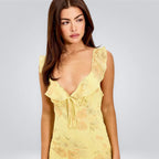 Thea | Ruffle Maxi Dress, Iconic Floral Charm