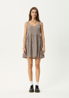 Simone | Seersucker Mini Dress with Pockets