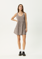 Simone | Seersucker Mini Dress with Pockets