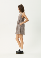 Simone | Seersucker Mini Dress with Pockets
