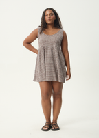 Simone | Seersucker Mini Dress with Pockets