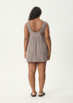 Simone | Seersucker Mini Dress with Pockets