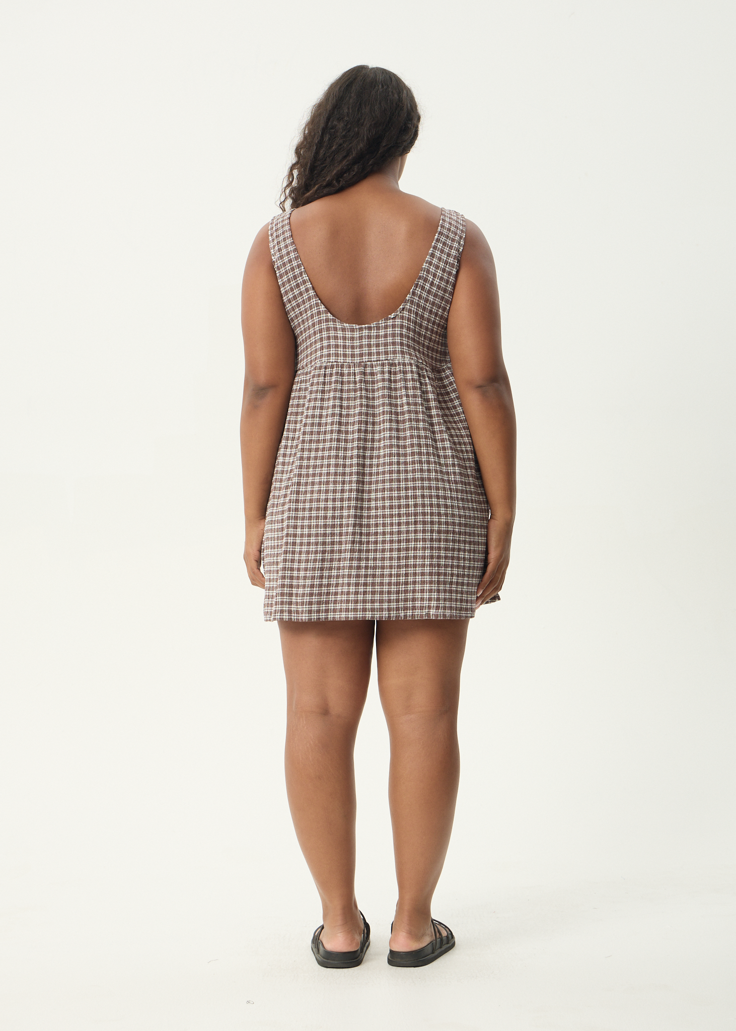 Simone | Seersucker Mini Dress with Pockets