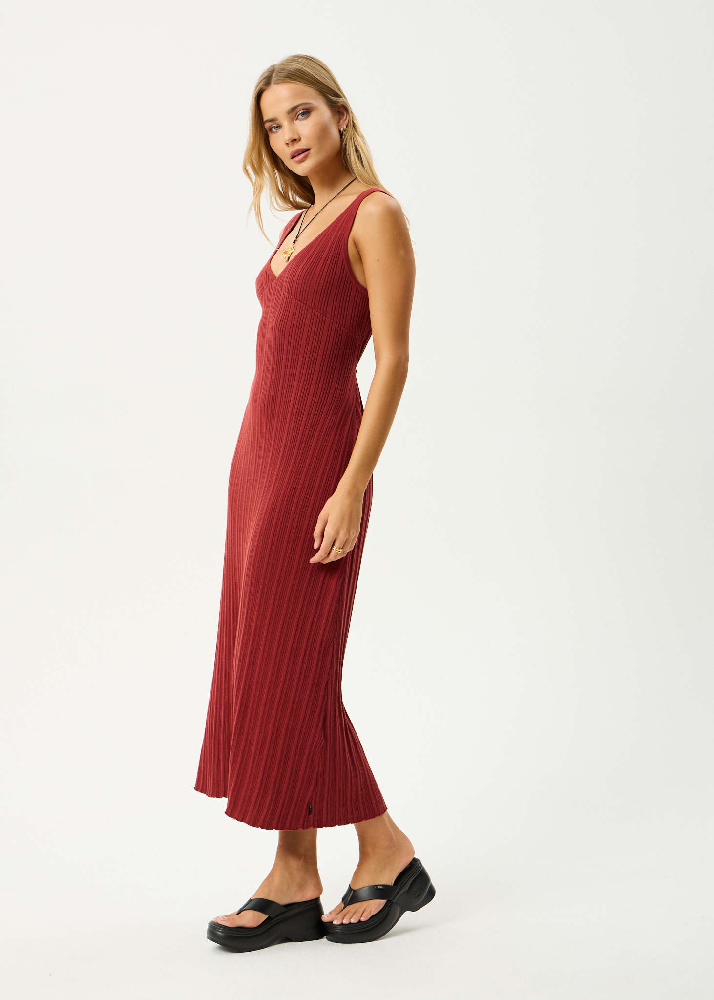 Ondine | Ribbed Knit Midi Dress