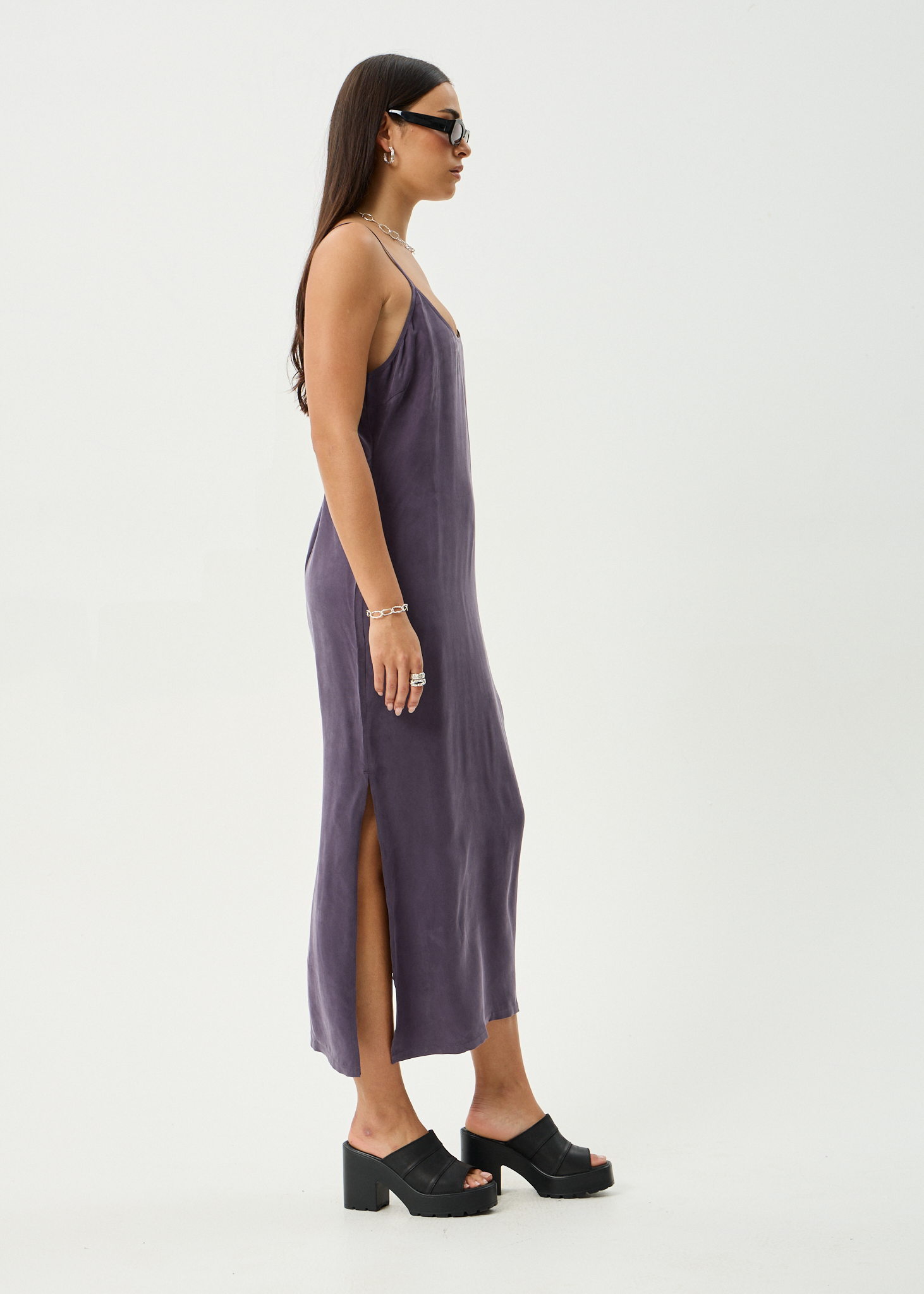 Aveline | Slip-Style Cupro Midi Dress