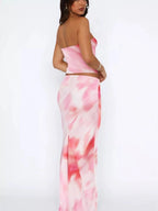 Seraphina | Printed Tube Top and Skirt Set – Chic Vacation Outfit - HoneyvineDress