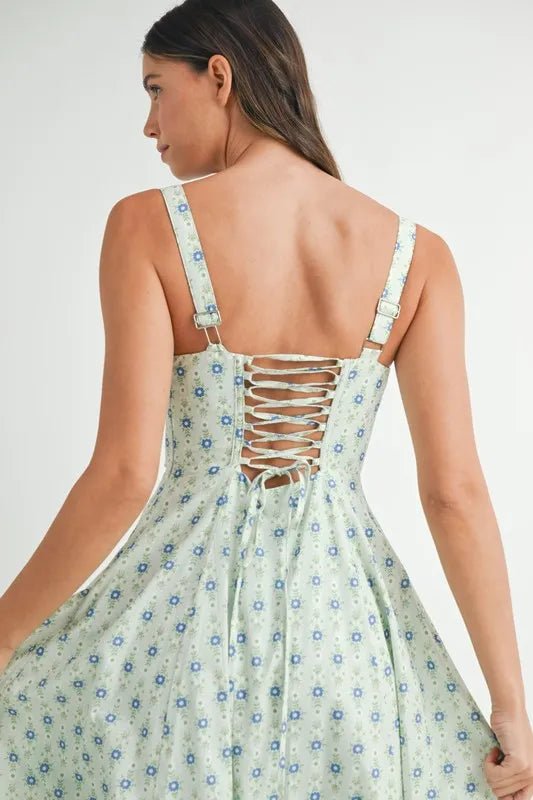 Olivia | Elegant Floral Women Summer Sundress - HoneyvineDress