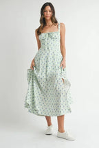 Olivia | Elegant Floral Women Summer Sundress - HoneyvineDress