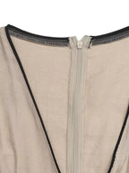 Noelle | Chic V-Neck Linen Look Maxi Dress - HoneyvineDress