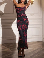 Shirley | Sophisticated Mesh Mermaid Formal Dress - HoneyvineDress