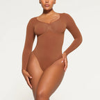 Celestina | Cozy Ribbed Long Sleeve Bodysuit