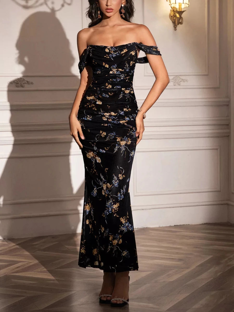 Shirley | Sophisticated Mesh Mermaid Formal Dress - HoneyvineDress