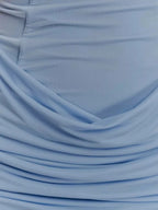 Susan | Chic One Shoulder Ruched Mini Cocktail Dress - HoneyvineDress