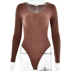 Celestina | Cozy Ribbed Long Sleeve Bodysuit