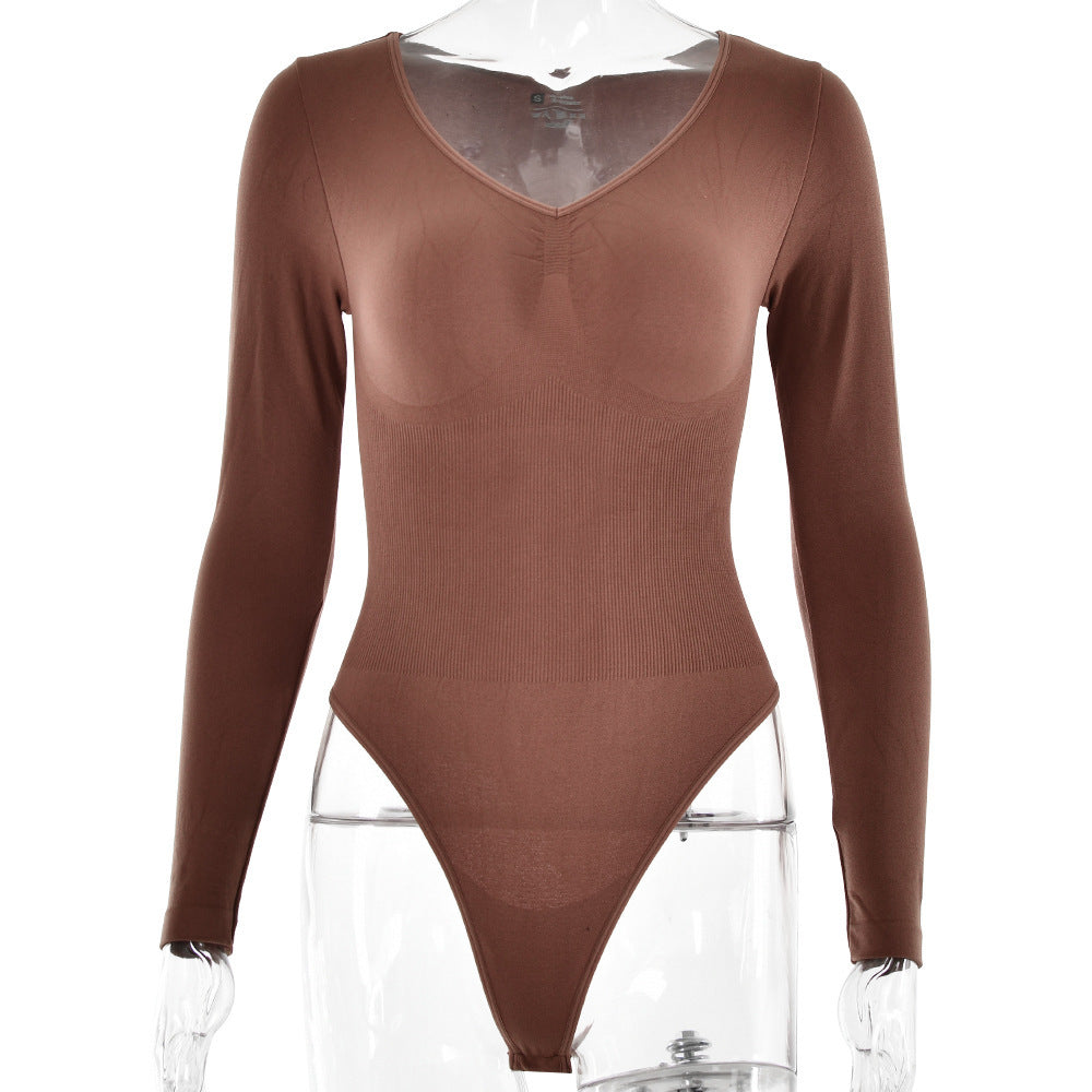 Celestina | Cozy Ribbed Long Sleeve Bodysuit