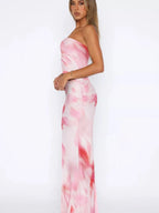 Seraphina | Printed Tube Top and Skirt Set – Chic Vacation Outfit - HoneyvineDress