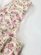 Cora | Romantic Ivory Fitted Summer Dress - HoneyvineDress