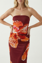 Clementine | Bold Strapless Summer Cocktail Dress