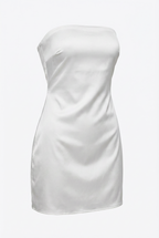 Brigitte | Silky Strapless Mini Dress
