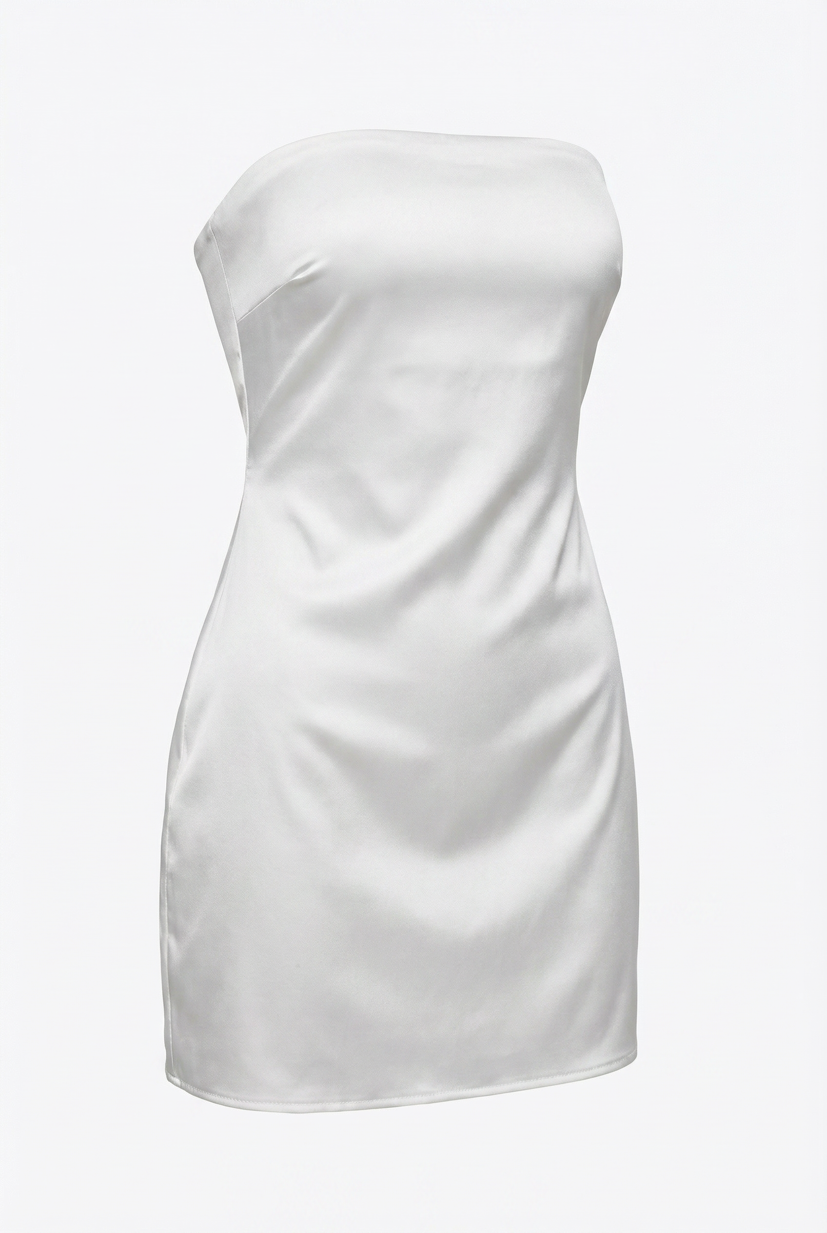 Brigitte | Silky Strapless Mini Dress