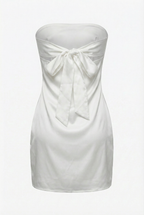 Brigitte | Silky Strapless Mini Dress