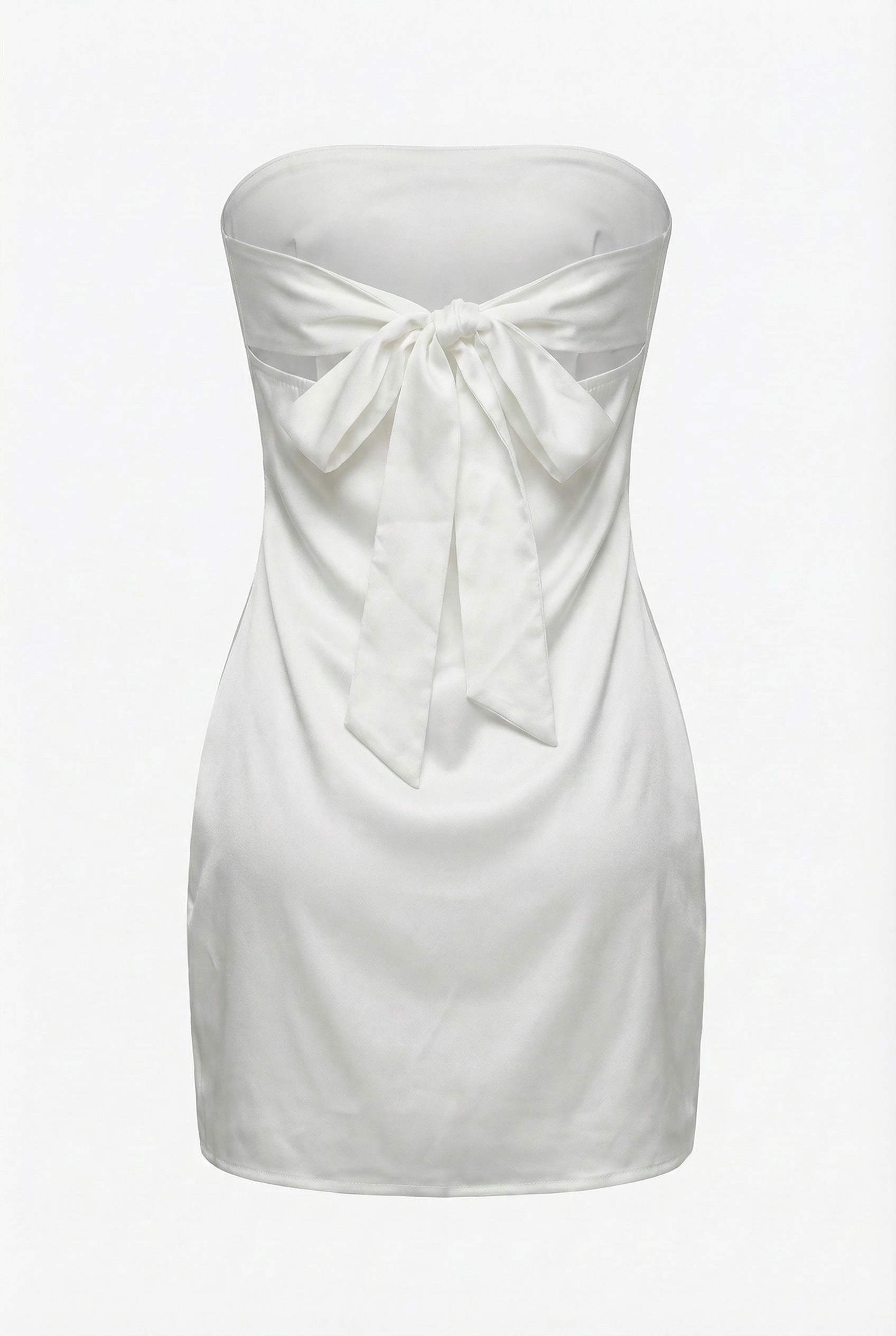 Brigitte | Silky Strapless Mini Dress