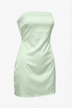 Brigitte | Silky Strapless Mini Dress