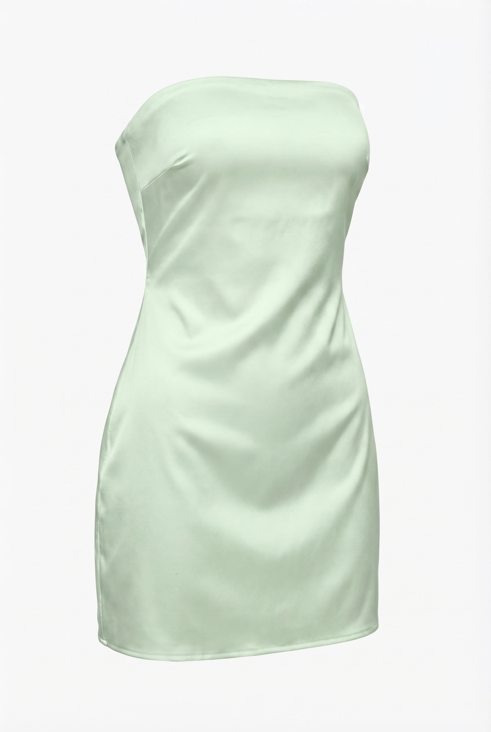 Brigitte | Silky Strapless Mini Dress