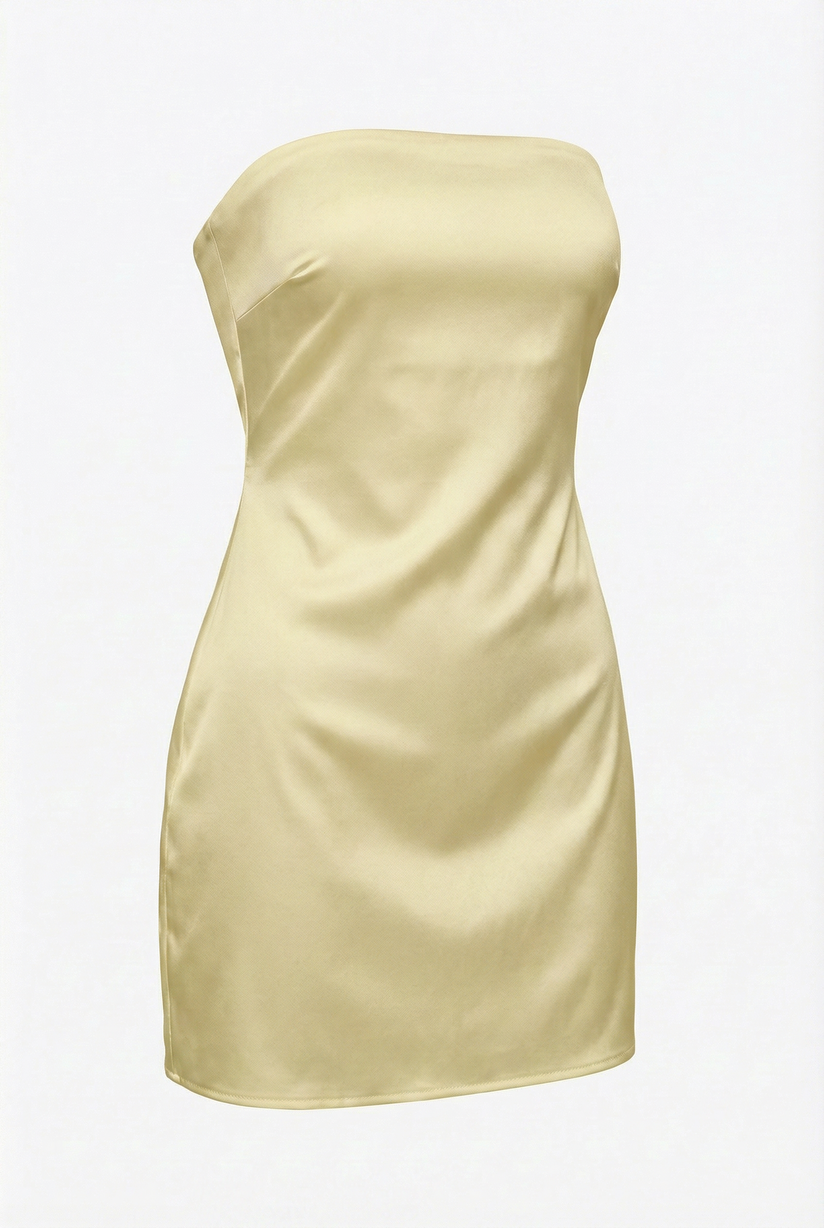 Brigitte | Silky Strapless Mini Dress