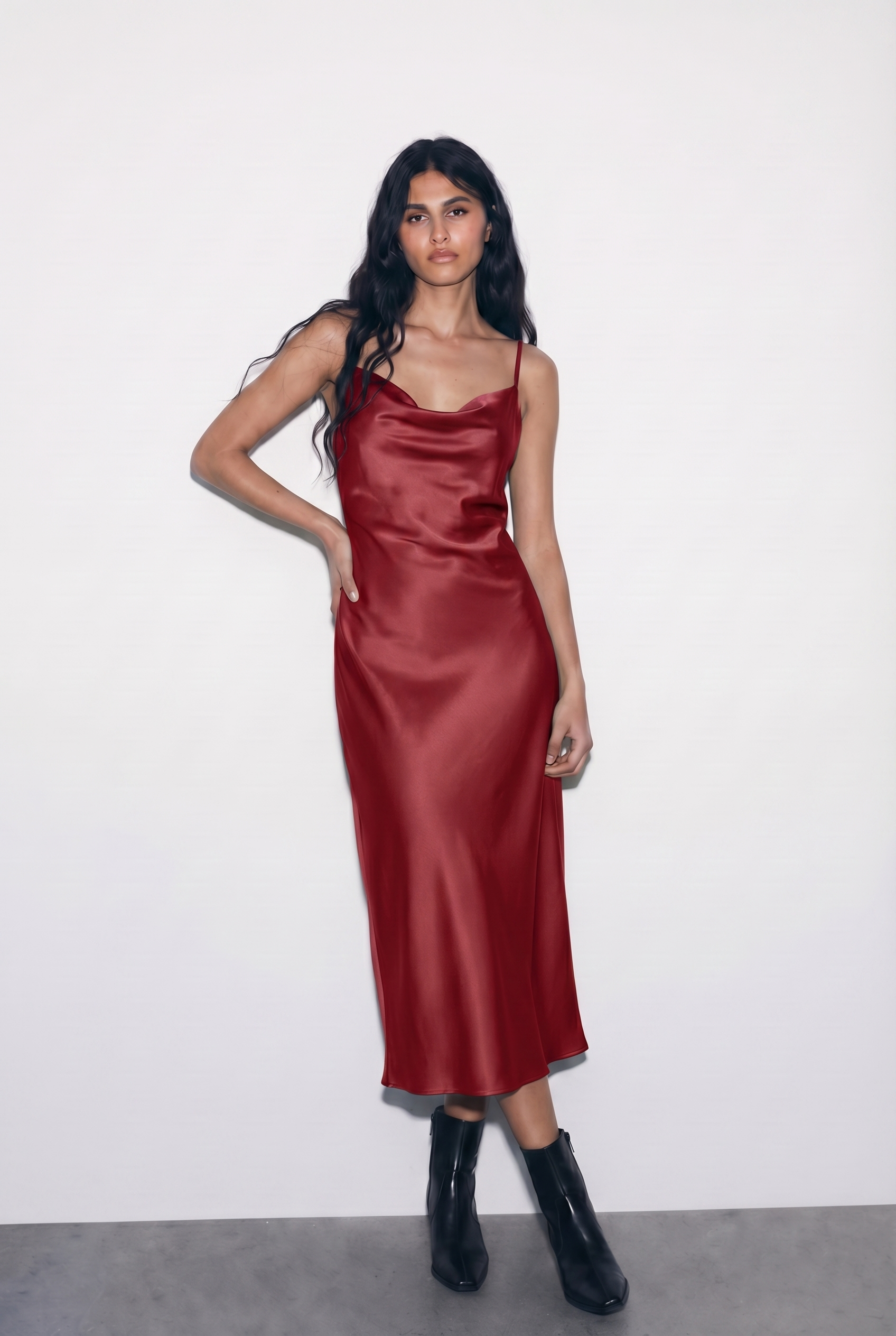 Kerstin | Elegant Satin Evening Dress