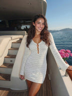 Amber | Crochet Cover-Up Dress | Boho Summer Party Style