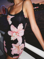 Lauren | Confident Flower Bodycon Cami Dress - HoneyvineDress